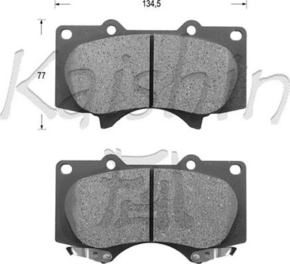 Kaishin FK2228 - Kit pastiglie freno, Freno a disco autozon.pro