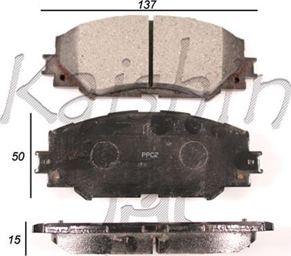 Kaishin FK2274 - Kit pastiglie freno, Freno a disco autozon.pro