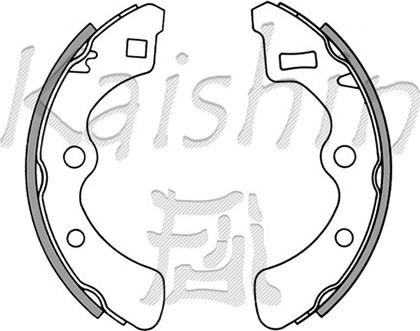 Kaishin K5510 - Kit ganasce freno autozon.pro