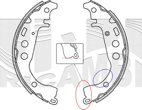 Kaishin K2342 - Kit ganasce freno autozon.pro