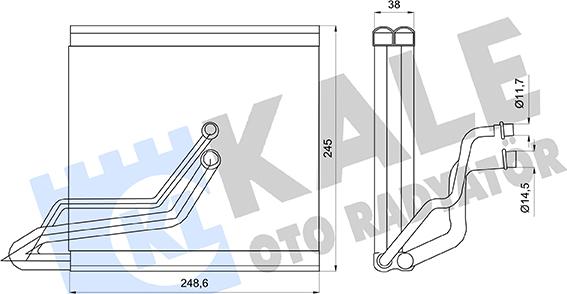 KALE OTO RADYATÖR 416960 - Evaporatore, Climatizzatore autozon.pro