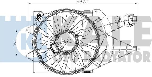 KALE OTO RADYATÖR 195420 - Ventola, Raffreddamento motore autozon.pro