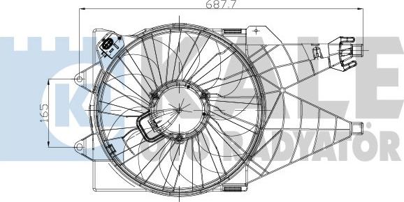 KALE OTO RADYATÖR 195820 - Ventola, Raffreddamento motore autozon.pro