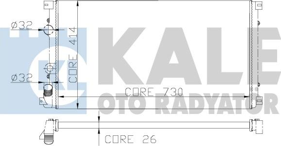 KALE OTO RADYATÖR 197000 - Radiatore, Raffreddamento motore autozon.pro