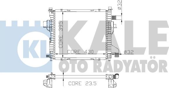 KALE OTO RADYATÖR 197100 - Radiatore, Raffreddamento motore autozon.pro