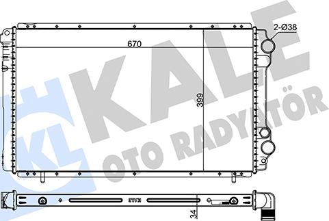 KALE OTO RADYATÖR 145700 - Radiatore, Raffreddamento motore autozon.pro