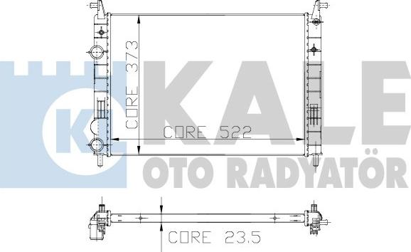 KALE OTO RADYATÖR 142900 - Radiatore, Raffreddamento motore autozon.pro