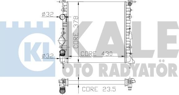 KALE OTO RADYATÖR 159400 - Radiatore, Raffreddamento motore autozon.pro