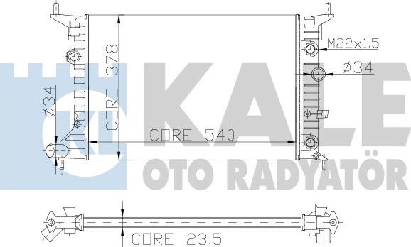 KALE OTO RADYATÖR 151200 - Radiatore, Raffreddamento motore autozon.pro