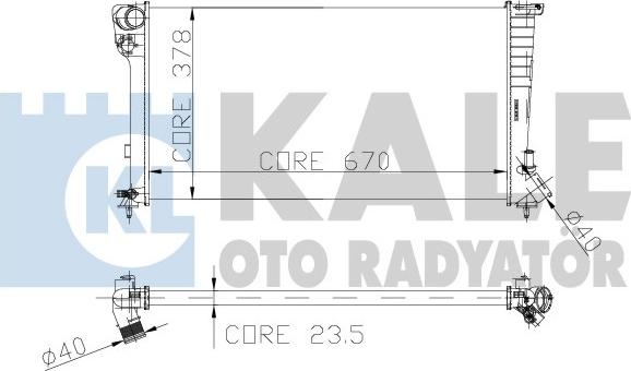 KALE OTO RADYATÖR 160900 - Radiatore, Raffreddamento motore autozon.pro