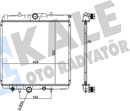 KALE OTO RADYATÖR 160500 - Radiatore, Raffreddamento motore autozon.pro