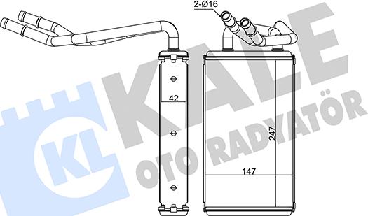 KALE OTO RADYATÖR 163900 - Scambiatore calore, Riscaldamento abitacolo autozon.pro