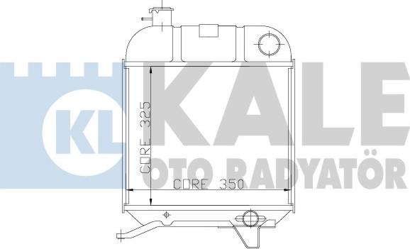 KALE OTO RADYATÖR 163600 - Radiatore, Raffreddamento motore autozon.pro