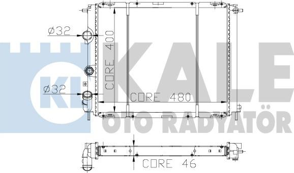 KALE OTO RADYATÖR 162400 - Radiatore, Raffreddamento motore autozon.pro