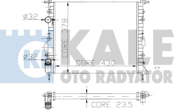 KALE OTO RADYATÖR 109400 - Radiatore, Raffreddamento motore autozon.pro