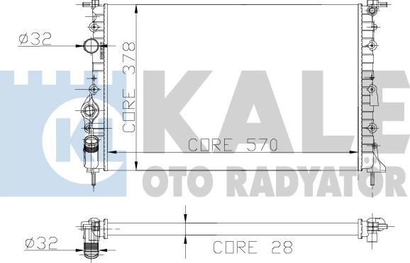 KALE OTO RADYATÖR 109500 - Radiatore, Raffreddamento motore autozon.pro