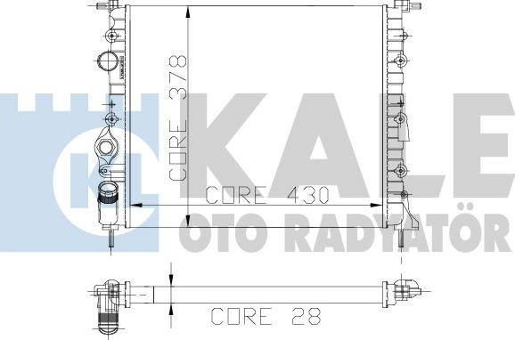 KALE OTO RADYATÖR 109300 - Radiatore, Raffreddamento motore autozon.pro