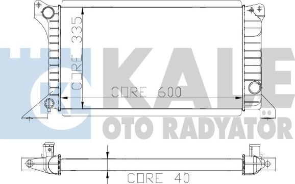 KALE OTO RADYATÖR 103100 - Radiatore, Raffreddamento motore autozon.pro