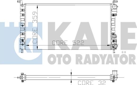 KALE OTO RADYATÖR 102400 - Radiatore, Raffreddamento motore autozon.pro