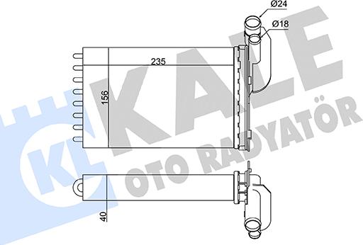 KALE OTO RADYATÖR 110098 - Scambiatore calore, Riscaldamento abitacolo autozon.pro