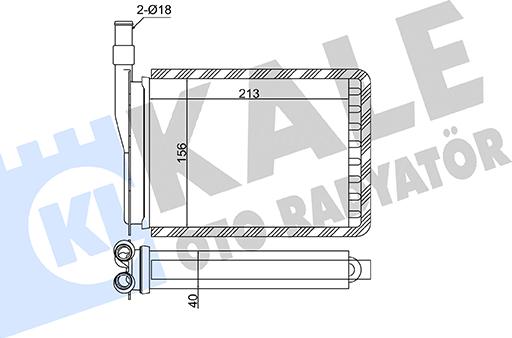 KALE OTO RADYATÖR 110198 - Scambiatore calore, Riscaldamento abitacolo autozon.pro