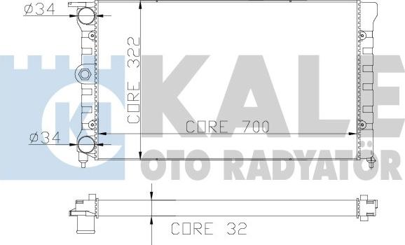 KALE OTO RADYATÖR 139700 - Radiatore, Raffreddamento motore autozon.pro