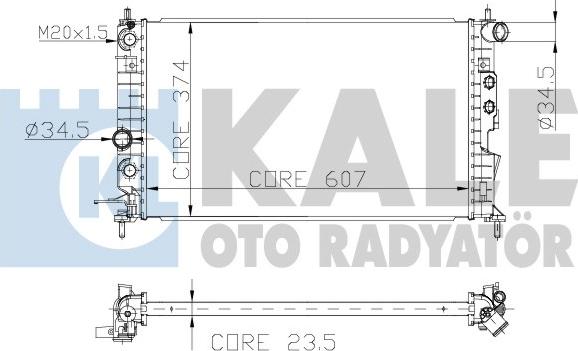 KALE OTO RADYATÖR 134100 - Radiatore, Raffreddamento motore autozon.pro