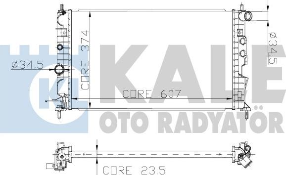 KALE OTO RADYATÖR 136200 - Radiatore, Raffreddamento motore autozon.pro