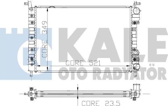 KALE OTO RADYATÖR 120500 - Radiatore, Raffreddamento motore autozon.pro