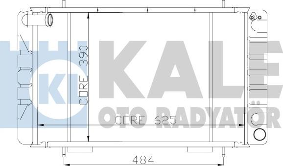 KALE OTO RADYATÖR 128999 - Radiatore, Raffreddamento motore autozon.pro