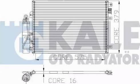 KALE OTO RADYATÖR 128200 - Condensatore, Climatizzatore autozon.pro