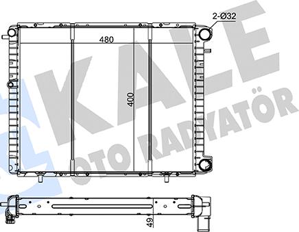 KALE OTO RADYATÖR 127400 - Radiatore, Raffreddamento motore autozon.pro