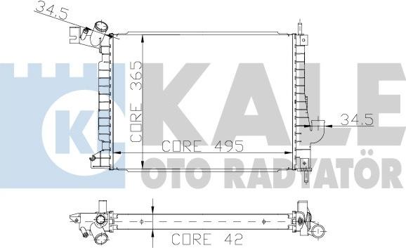 KALE OTO RADYATÖR 179800 - Radiatore, Raffreddamento motore autozon.pro