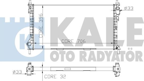 KALE OTO RADYATÖR 174799 - Radiatore, Raffreddamento motore autozon.pro