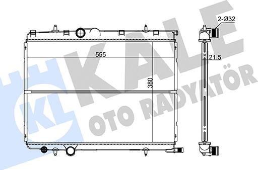 KALE OTO RADYATÖR 172500 - Radiatore, Raffreddamento motore autozon.pro