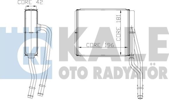 KALE OTO RADYATÖR 177500 - Scambiatore calore, Riscaldamento abitacolo autozon.pro