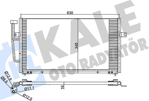 KALE OTO RADYATÖR 390400 - Condensatore, Climatizzatore autozon.pro