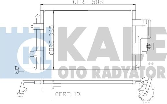 KALE OTO RADYATÖR 390600 - Condensatore, Climatizzatore autozon.pro