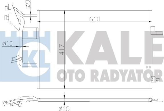 KALE OTO RADYATÖR 390800 - Condensatore, Climatizzatore autozon.pro