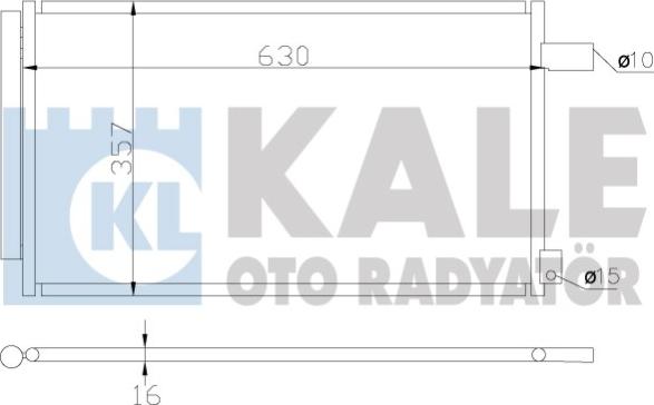 KALE OTO RADYATÖR 393900 - Condensatore, Climatizzatore autozon.pro