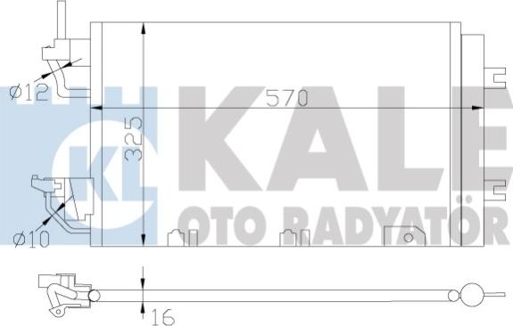 KALE OTO RADYATÖR 393500 - Condensatore, Climatizzatore autozon.pro