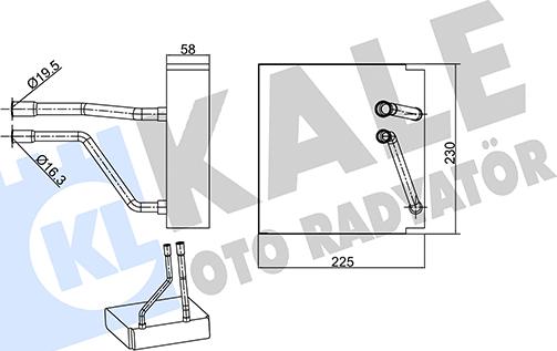 KALE OTO RADYATÖR 349995 - Evaporatore, Climatizzatore autozon.pro