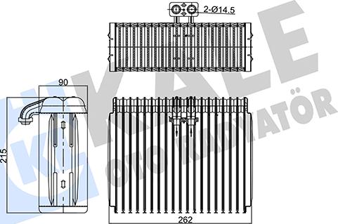 KALE OTO RADYATÖR 349985 - Evaporatore, Climatizzatore autozon.pro