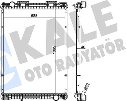 KALE OTO RADYATÖR 349515 - Radiatore, Raffreddamento motore autozon.pro