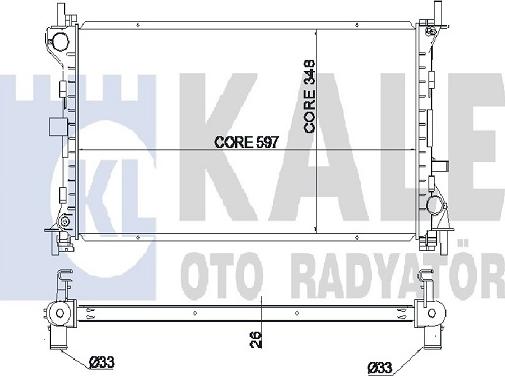 KALE OTO RADYATÖR 349700 - Radiatore, Raffreddamento motore autozon.pro