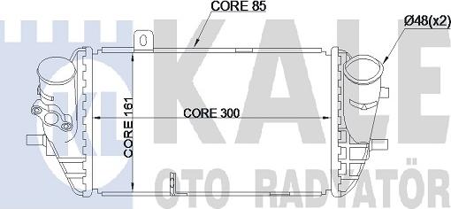 KALE OTO RADYATÖR 344950 - Intercooler autozon.pro