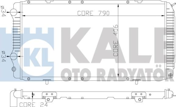 KALE OTO RADYATÖR 344340 - Radiatore, Raffreddamento motore autozon.pro