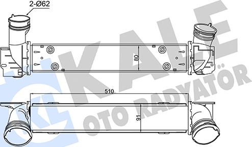 KALE OTO RADYATÖR 344795 - Intercooler autozon.pro