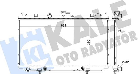 KALE OTO RADYATÖR 345995 - Radiatore, Raffreddamento motore autozon.pro