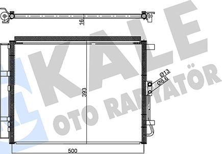 KALE OTO RADYATÖR 345410 - Condensatore, Climatizzatore autozon.pro